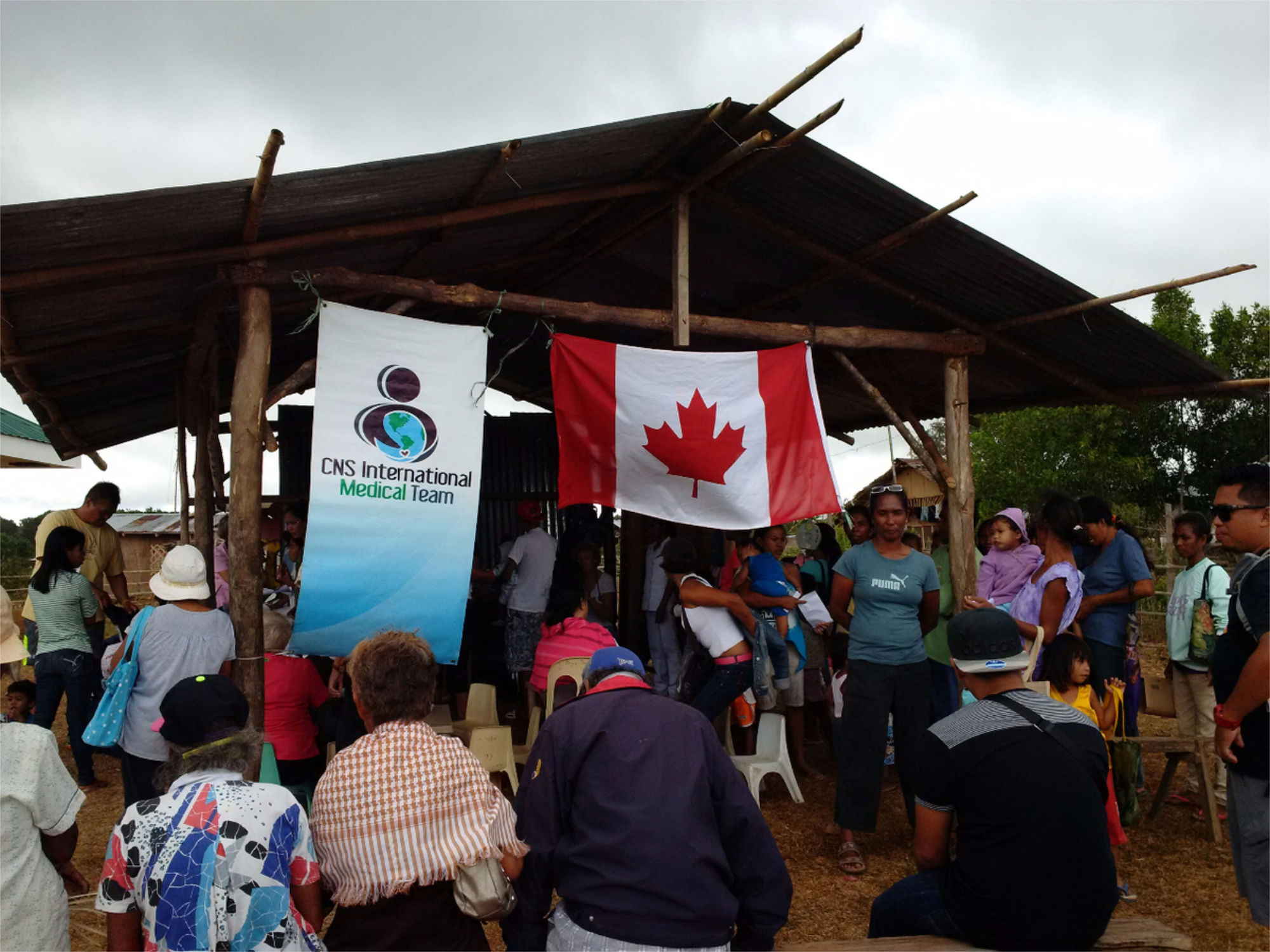 Groupe de personnes participant à une activité de soins infirmiers communautaires